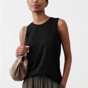 Banana Republic Black Ribbed Tank Top